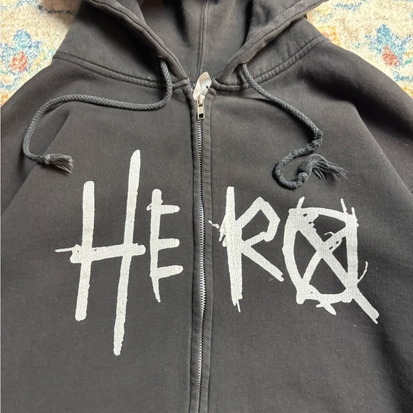 Vintage Sum-41 Hero Band Zip-up Hoodie Large - Picture 4 of 5